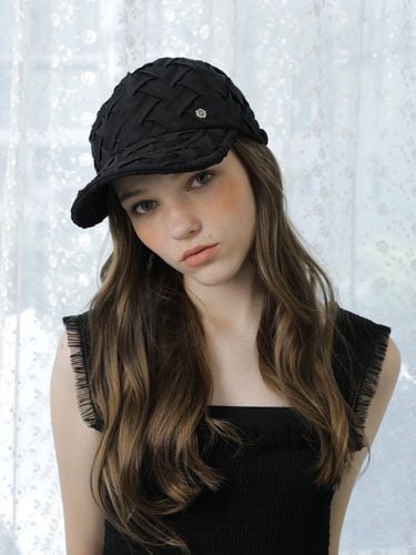 Waffle Cap_ Black - Brown Hat - Modalova