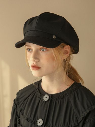 Classic Newsboy Casquette_ Black - Brown Hat - Modalova