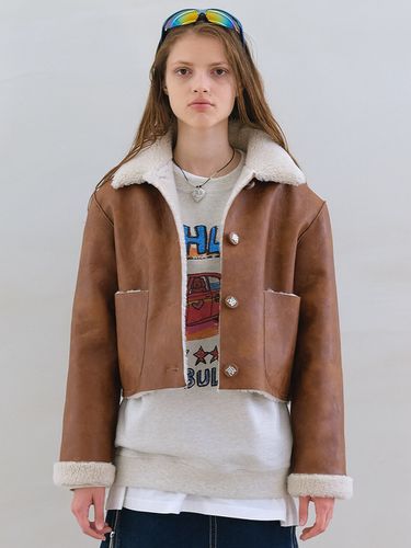 Jack Out Pocket Shearling Jacket () - THE ASHLYNN - Modalova