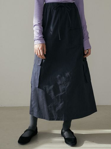 DRO Banding Cargo Skirt _ Navy - REORG - Modalova