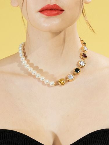 Full Bloom Pearl Necklace - viollina - Modalova