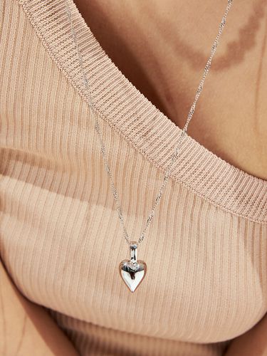 Dreamy Heart Necklace_ Silver - viollina - Modalova