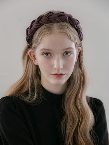 Leather French Hairband JP-22-192HB_ 4 Colors - Jean Paul Clarisse - Modalova