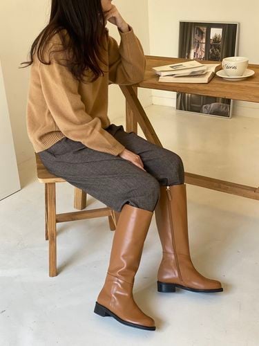 City Round Riding Boots Camel - jeu d`art - Modalova