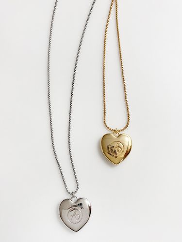 Large Heart Opera Two ways Necklace _ 2 Colors - August Harmony - Modalova