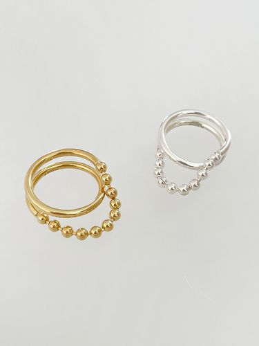 Ball Chain Layered Ring_ 2 Colors - August Harmony - Modalova