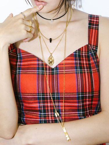 Two-way Safety Pin Magnet Necklace_ - August Harmony - Modalova