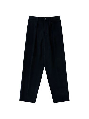 Wool Flannel Banding Pants [Navy] - Bellief - Modalova