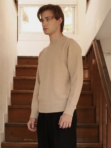 Cashmere Whole Garment Knit [Beige] - Bellief - Modalova