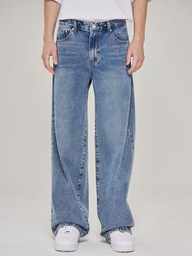 Wide-fit Denim Pants [Sky Blue] - DEEP SENSE - Modalova