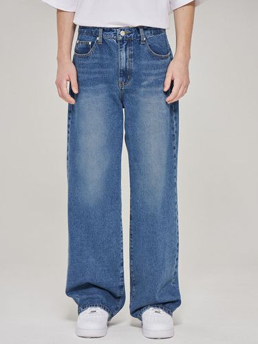 Wide-fit Denim Pants [Deep Blue] - DEEP SENSE - Modalova