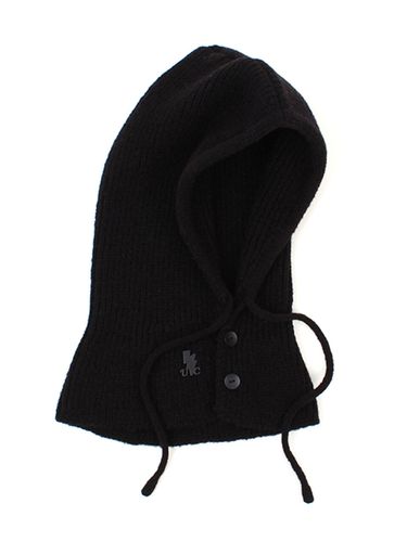 Wool Knit Open Balaclava (Black) - Universal chemistry - Modalova