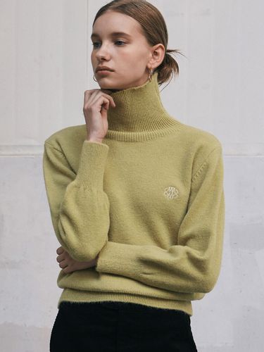 Nicole Volume Turtleneck Knit Sweater _Light Green - NICK&NICOLE - Modalova