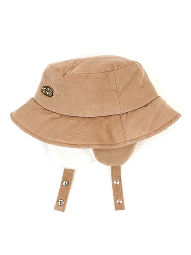 Corduroy Earflap Bucket Hat (Beige) - Universal chemistry - Modalova