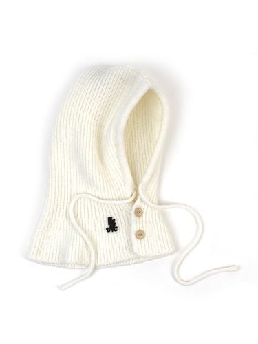 Wool Knit Open Balaclava (White) - Universal chemistry - Modalova