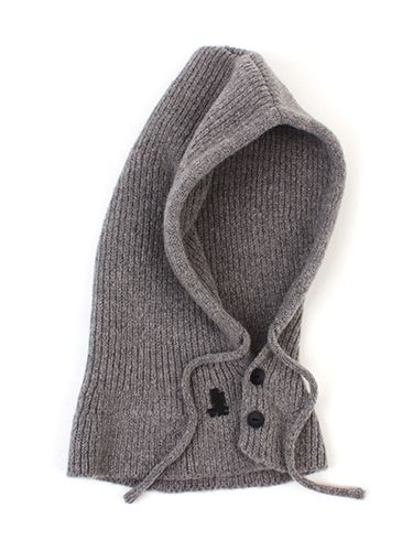 Wool Knit Open Balaclava (Gray) - Universal chemistry - Modalova