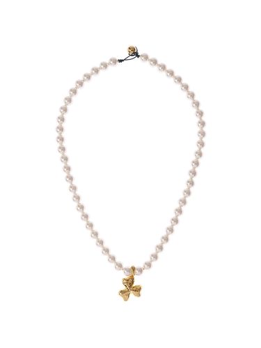 Mimi Metal Clover Pearl Necklace - MZUU - Modalova