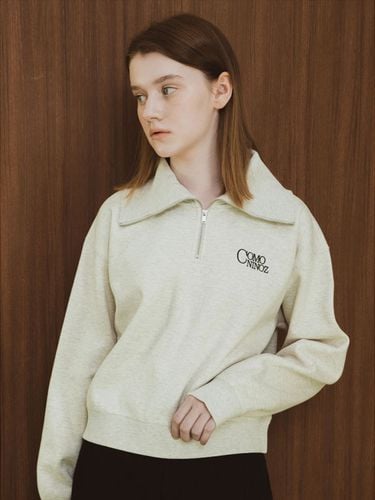 W Half Zip-up Sweatshirt _ 3 colors - COMONINOZ - Modalova