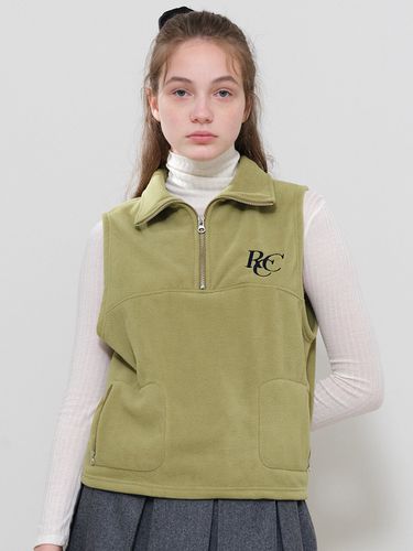 RCC Fleece Half Zipup Vest_Green - ROCCI ROCCI - Modalova