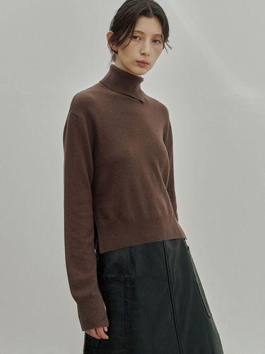 Cashmere Slit Turtleneck knit () - NOIRER for WOMEN - Modalova