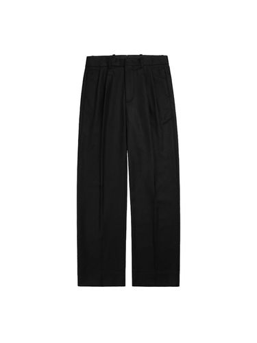 Bonheur Wide Wool Trousers [Black] - SORTIE - Modalova