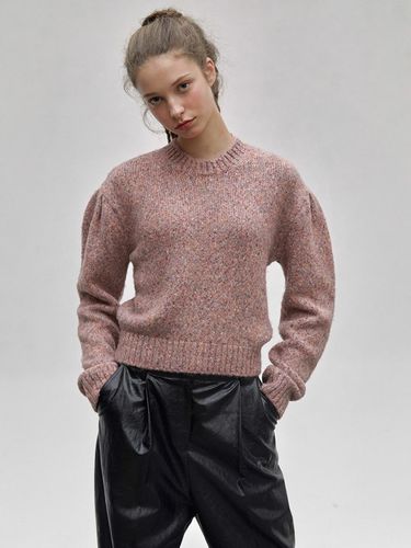 Shoulder Tuck Knit_Pink - RAIVE - Modalova