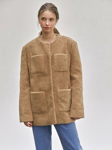 Fur Jacket_Beige - RAIVE - Modalova