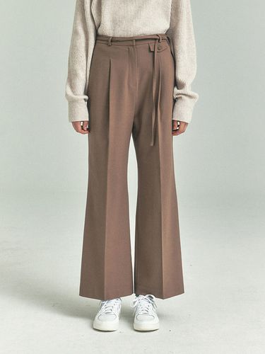 Wool Mini Flare Pants _Brown - ahwe - Modalova