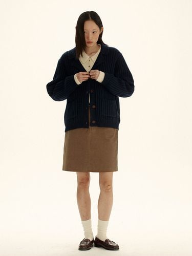 Voldemort Wool Cardigan_Navy - sienne - Modalova