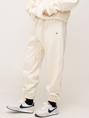 Flower Dot Embroidery Jogger Sweatpants _ - GRAVER - Modalova