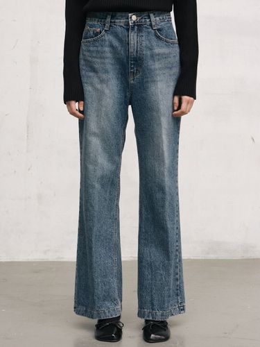 Semi Bootcut Jeans _Blue - NICK&NICOLE - Modalova