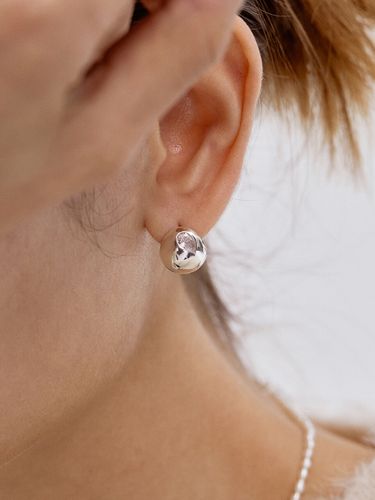 Water Drop Cubic One-Touch Earring EC1927 - TATIANA - Modalova