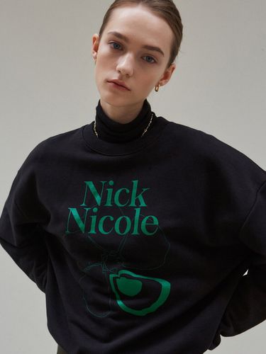 Nicole Flower Sweatshirt _Deep Green - NICK&NICOLE - Modalova