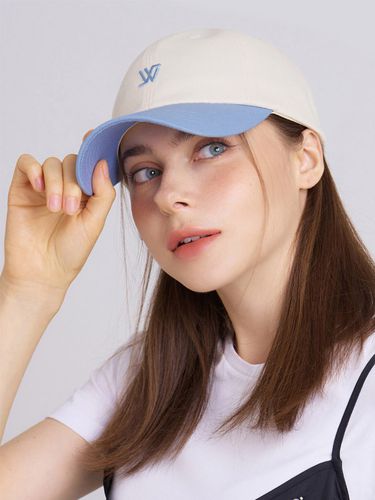 Color Sheme Logo Embroidery Ball Cap 6 Colors - WHITE SANDS - Modalova