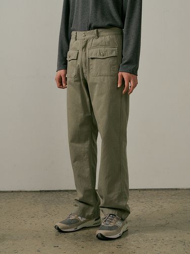 Out Pockets Cotton Pants _ Khaki - endoor - Modalova