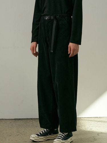 Two-Way Corduroy Pants _ Black - endoor - Modalova