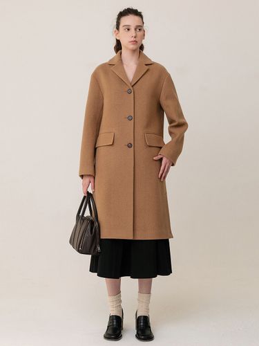 Boucle Single Coat _ Sand Brown - KINDERSALMON - Modalova