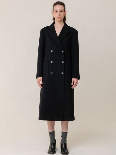 Double Breasted Oversized Coat _ - KINDERSALMON - Modalova