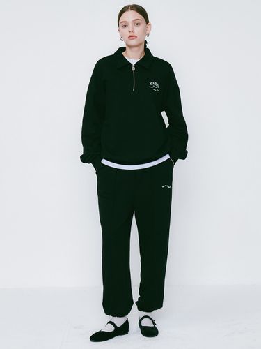 Paris Half Zip Sweat Set_Black - LOSSYROW - Modalova