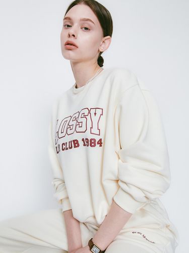 Lossy Logo Sweatshirt_Cream - LOSSYROW - Modalova