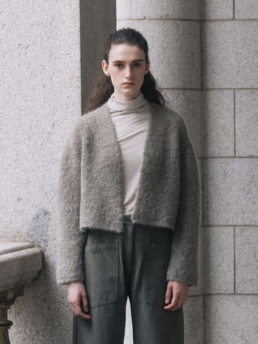 Soft Wool Cardigan - Monochrome - Modalova