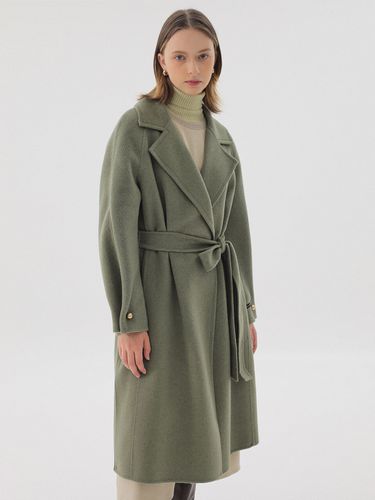 Waist Belted Cashmere Handmade Coat - on&on - Modalova