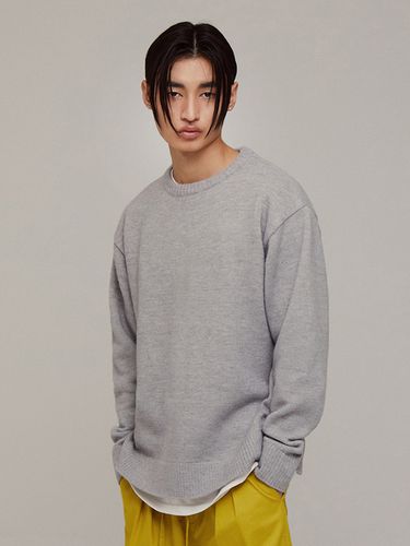 Round Wool Knit [Gray] - GAC - Modalova