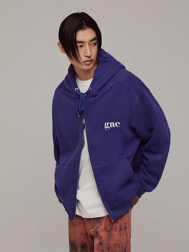 Fleece Hoodie Zip-up [Purple Blue] - GAC - Modalova