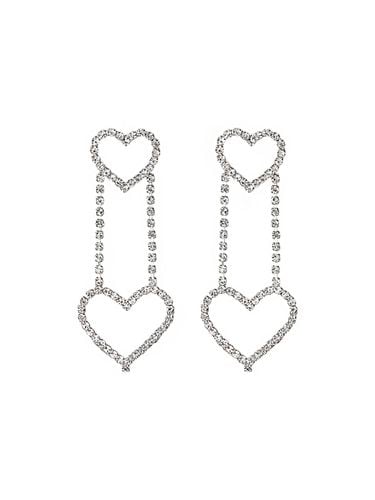 Heart Sis Earring (White) - BAEBAE - Modalova