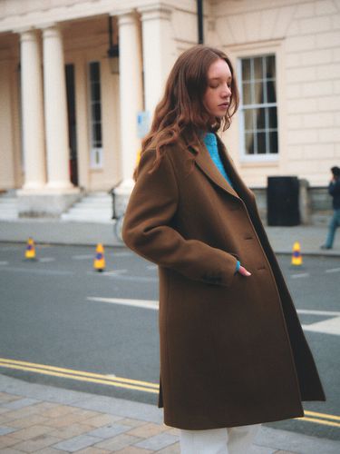 Essential 3 Button Single Coat_Brown - AVA MOLLI - Modalova