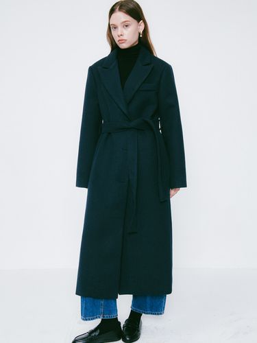 Lossy Belted Single Long Coat - LOSSYROW - Modalova