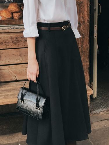 Flare Long Skirt _ Black - ARTID - Modalova