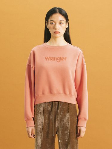 Logo Fleece-Back Sweatshirt _ Pink - Wrangler - Modalova