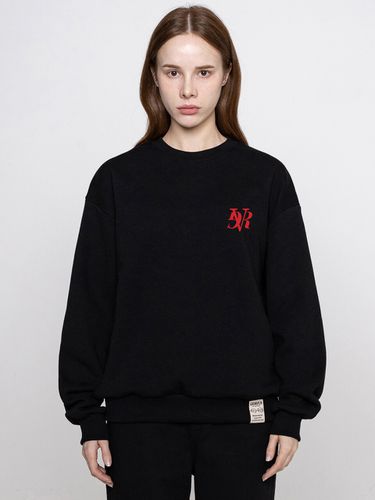 Small Red Lettering Logo Sweatshirt_Black - GRAVER - Modalova